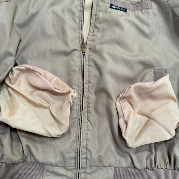 Vintage Members Only Bomber Jacket – Brown, Size 46 (Fits Small) 80s Menswear - Picture 8 of 8